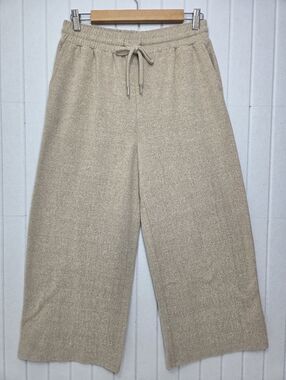 Time and Tru Wide Leg Drawstring Pants in Beige Size S